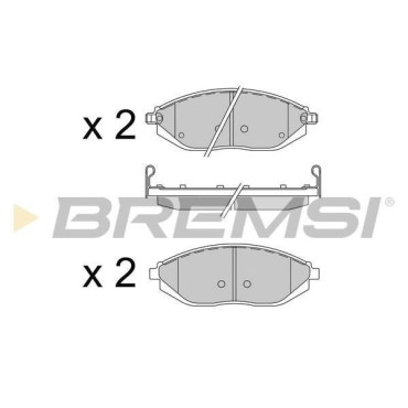 Тормозные колодки передние BREMSI bp3513