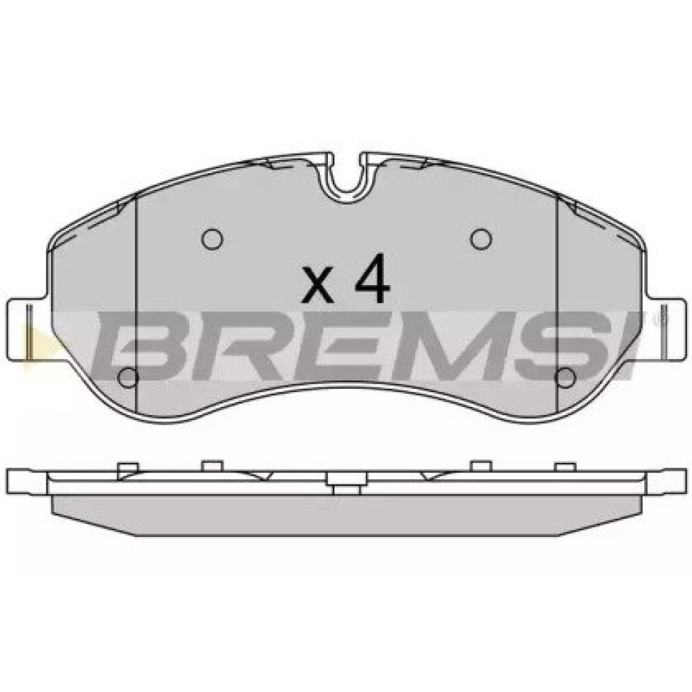 Гальмівні колодки передні BREMSI bp3525