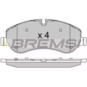 Тормозные колодки передние BREMSI bp3525