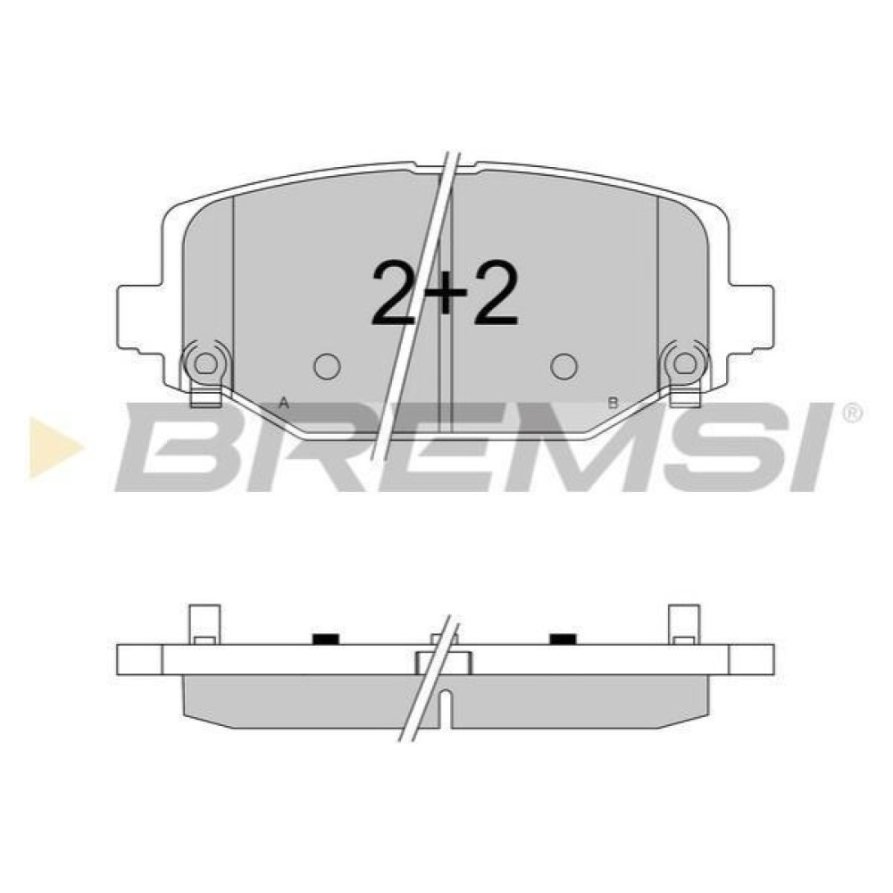 Тормозные колодки задние BREMSI bp3544