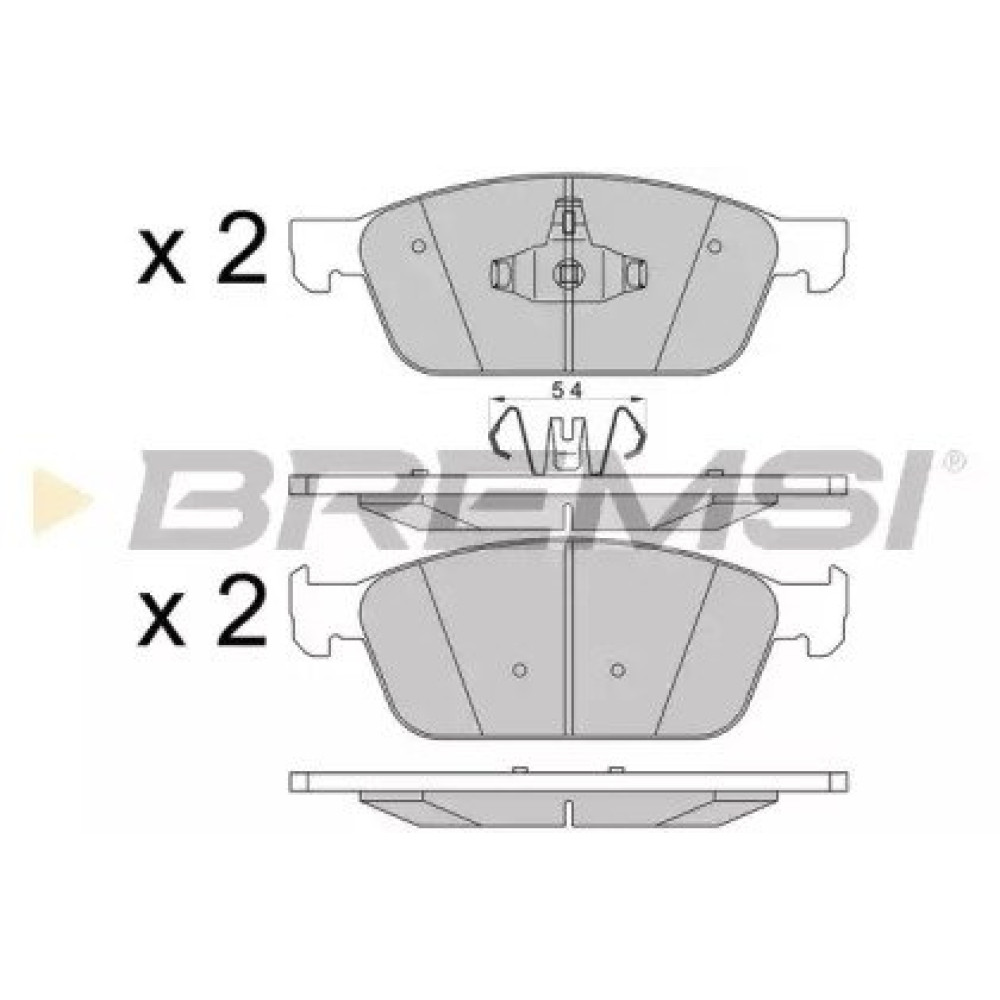 Тормозные колодки передние BREMSI bp3546