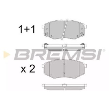 Тормозные колодки передние BREMSI bp3547