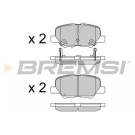 BREMSI bp3555 Гальмівні колодки задні BREMSI bp3555