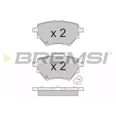 Гальмівні колодки задні BREMSI bp3561