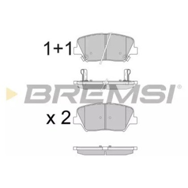 Тормозные колодки передние BREMSI bp3596