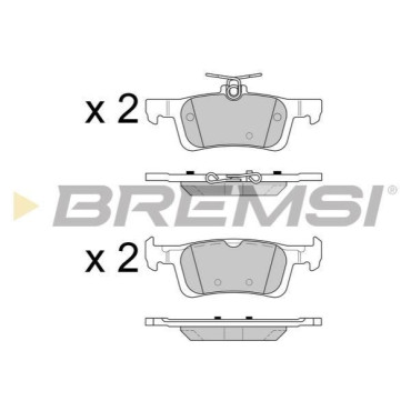 Тормозные колодки задние BREMSI bp3602
