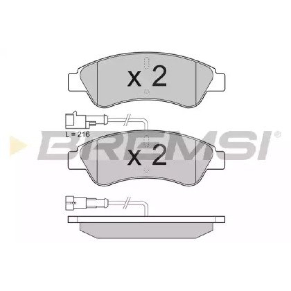 Тормозные колодки задние BREMSI bp3612