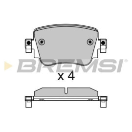 BREMSI bp3623 Тормозные колодки задние BREMSI bp3623