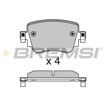 Гальмівні колодки задні BREMSI bp3623