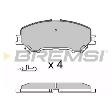 Гальмівні колодки передні BREMSI bp3629