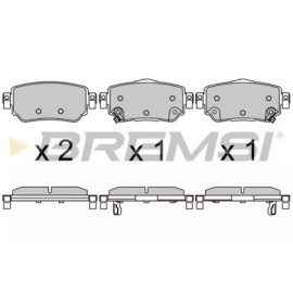 BREMSI bp3630 Гальмівні колодки задні BREMSI bp3630