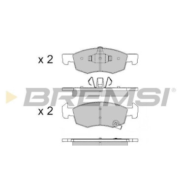 Гальмівні колодки передні BREMSI bp3646