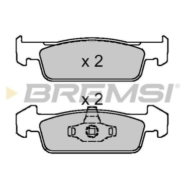 Тормозные колодки передние BREMSI bp3647