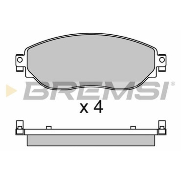 Тормозные колодки BREMSI bp3653