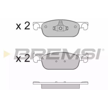 Тормозные колодки передние BREMSI bp3662