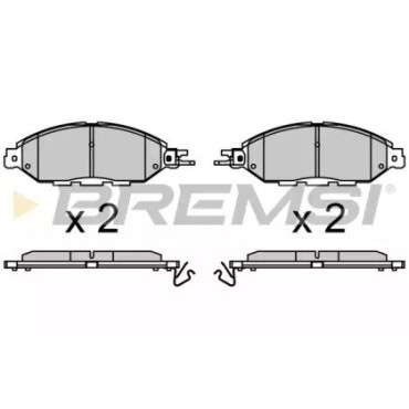 Гальмівні колодки передні BREMSI bp3720