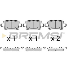 Тормозные колодки задние BREMSI bp3723