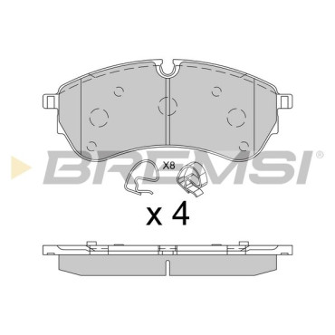 Тормозные колодки передние BREMSI bp3846