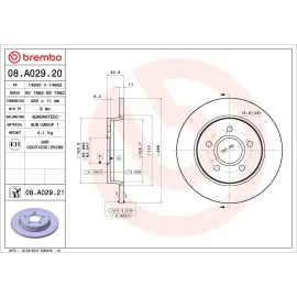 Диск гальмівний BREMBO 08a02920