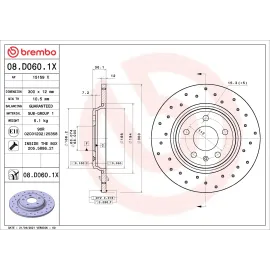 Гальмівний диск BREMBO 08d0601x