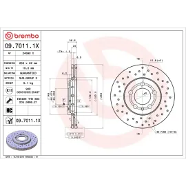 Диск тормозной BREMBO 0970111x