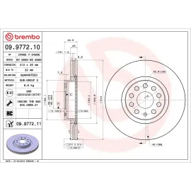 Гальмівний диск BREMBO 09977211