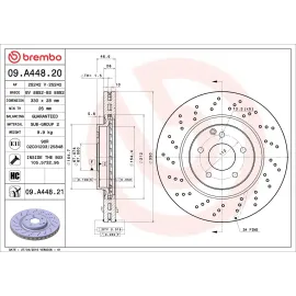 Диск тормозной BREMBO 09a44821