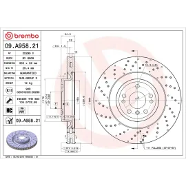 Гальмівний диск BREMBO 09a95821