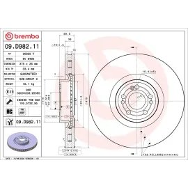 Гальмівний диск BREMBO 09d98211