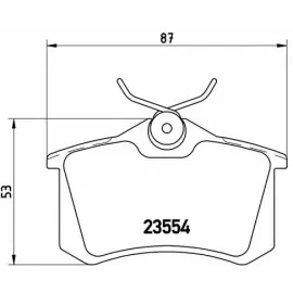 Гальмівні колодки задні BREMBO p85017