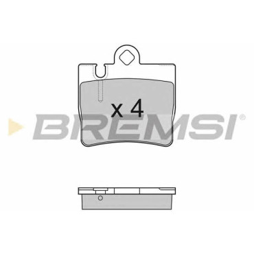 Гальмівні колодки задні BREMSI bp2999