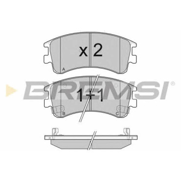 Тормозные колодки передние BREMSI bp3089