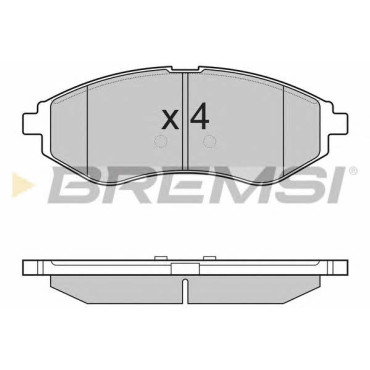 Гальмівні колодки передні BREMSI bp3111