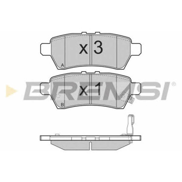 Гальмівні колодки задні BREMSI bp3257