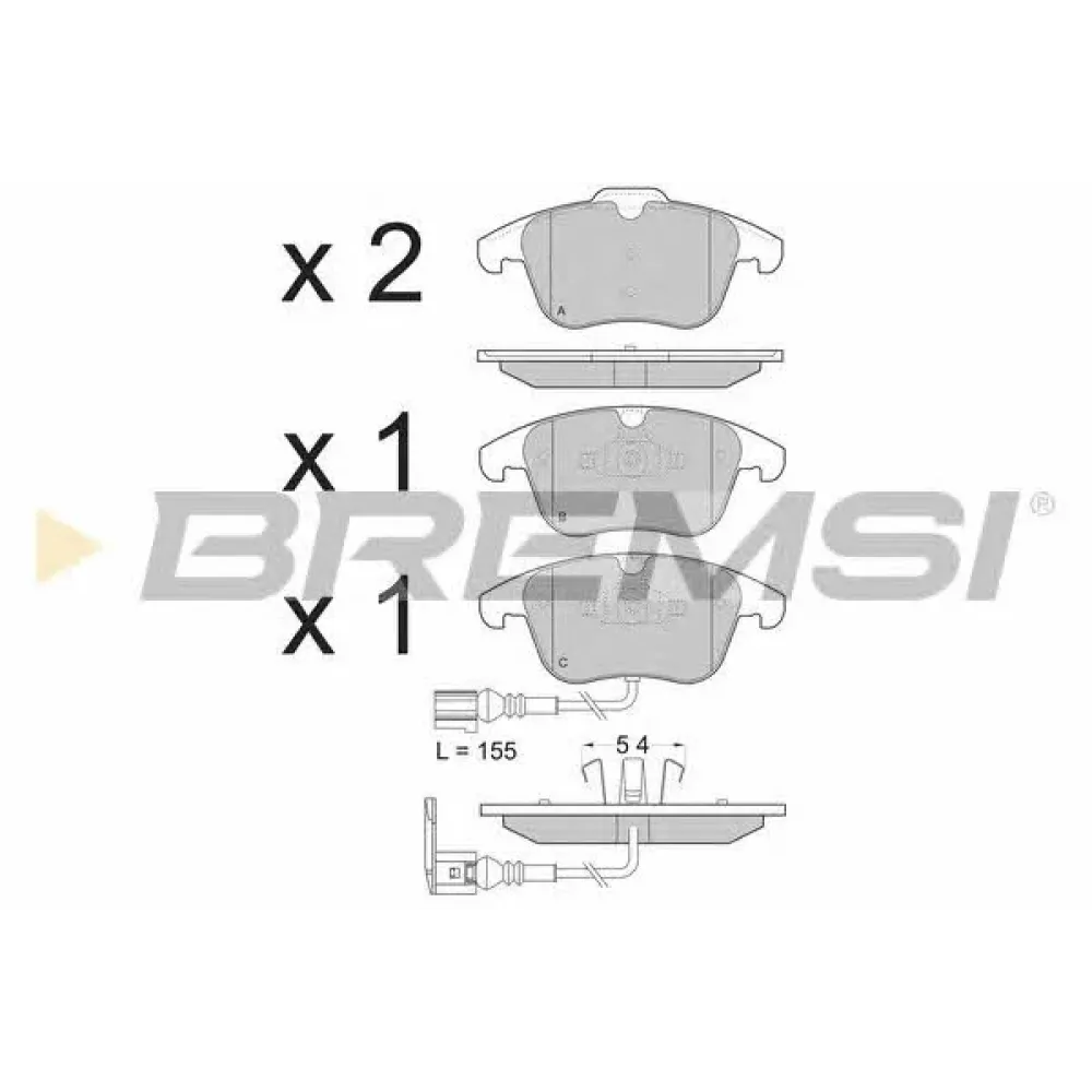 Гальмівні колодки BREMSI bp3394
