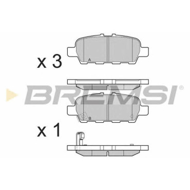 Гальмівні колодки задні BREMSI bp3395