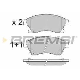 Тормозные колодки передние BREMSI bp3404