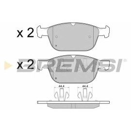 BREMSI bp3475 Гальмівні колодки передні BREMSI bp3475