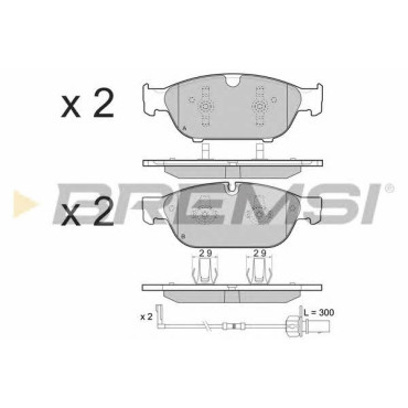 Гальмівні колодки BREMSI bp3476
