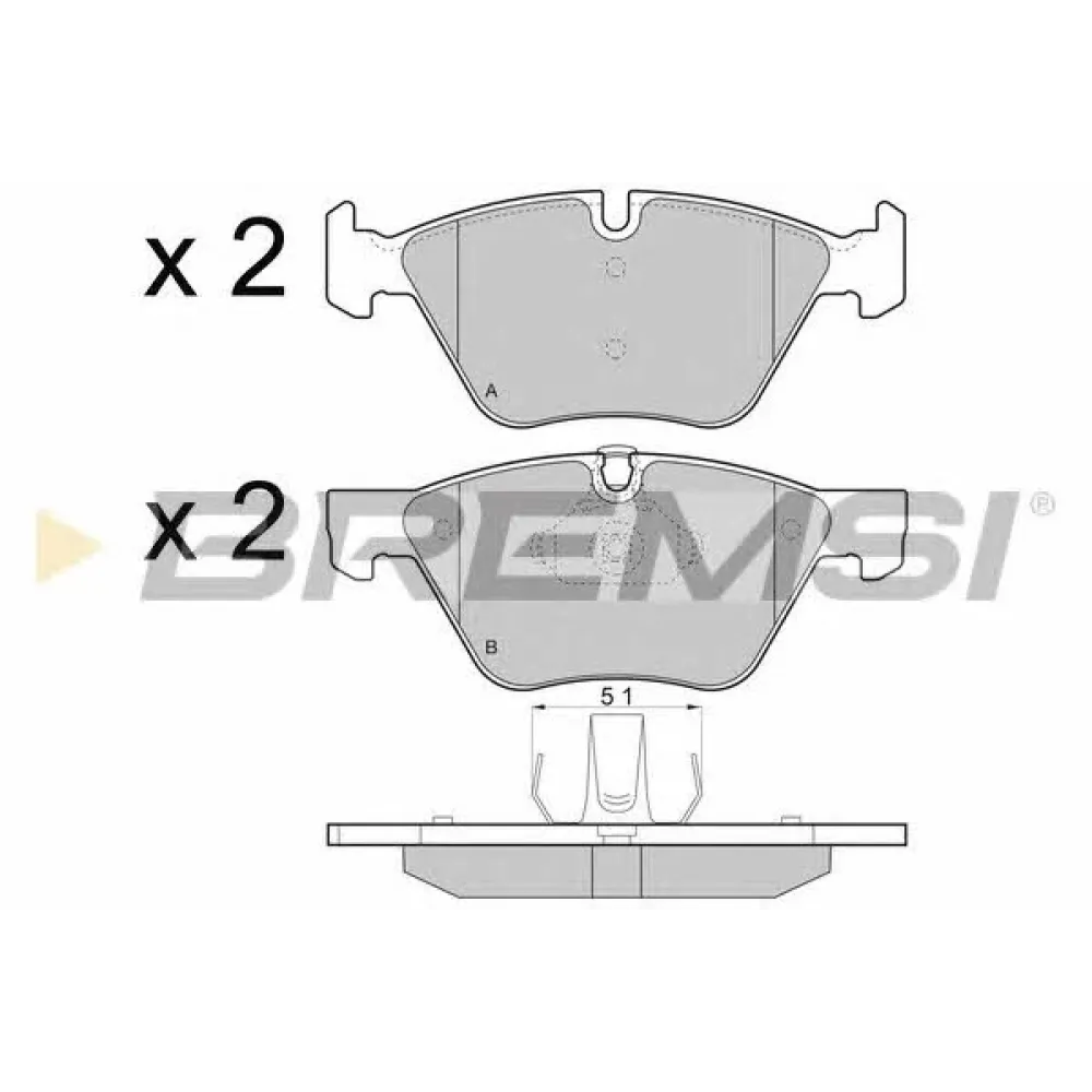 Гальмівні колодки BREMSI bp3488