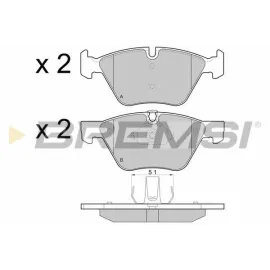 Гальмівні колодки BREMSI bp3488