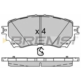 Гальмівні колодки передні BREMSI bp3554