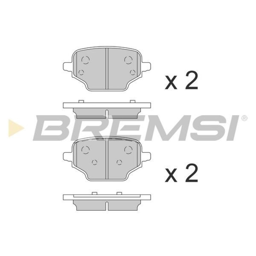 Гальмівні колодки задні BREMSI bp3863