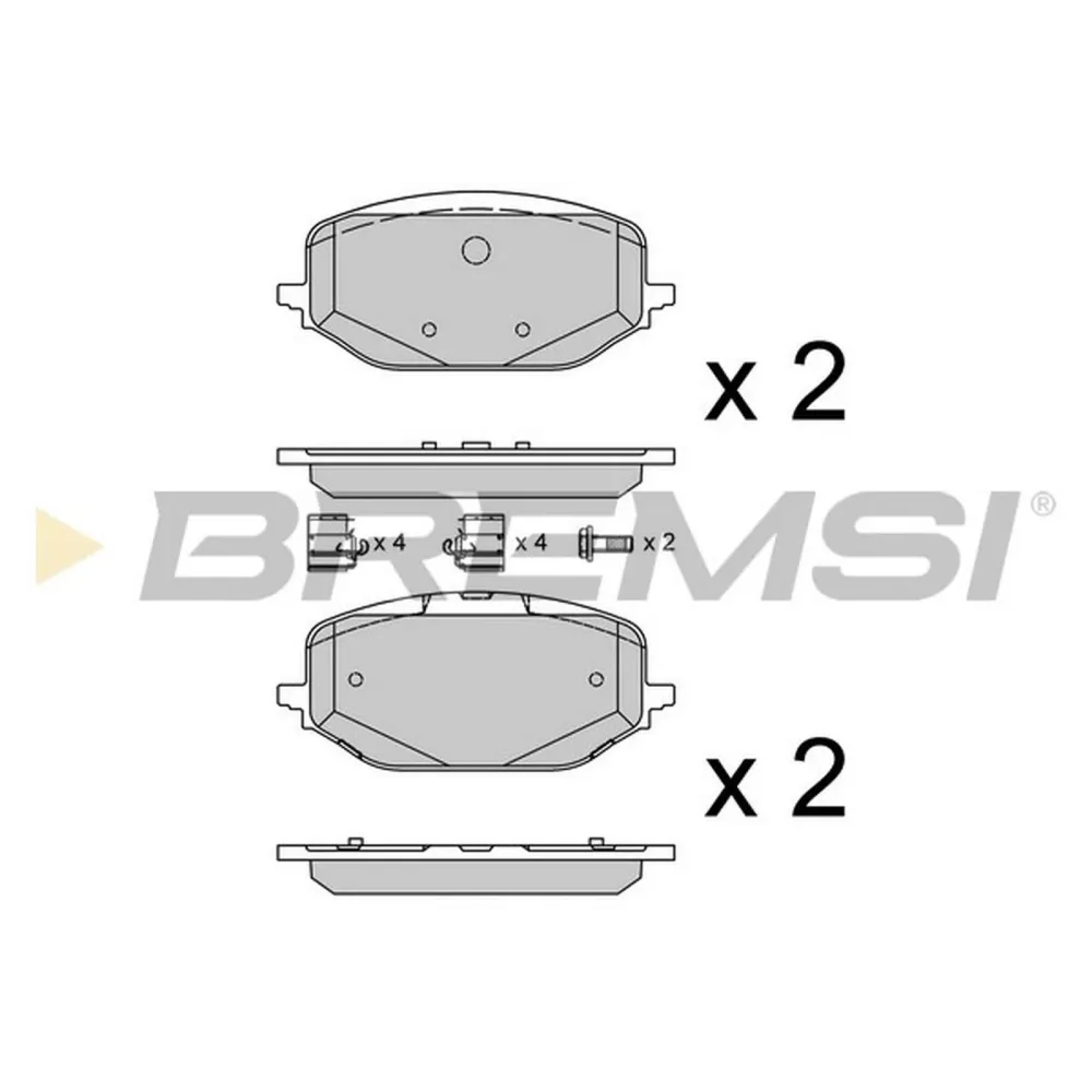 Тормозные колодки BREMSI bp3952