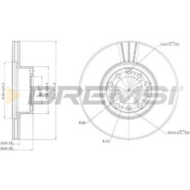 BREMSI cd6476v Тормозной диск передний BREMSI cd6476v