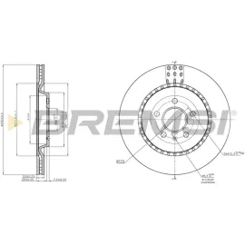 Гальмівний диск задній BREMSI cd8383v