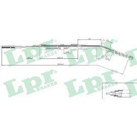 Трос ручного гальма LPR c0067b