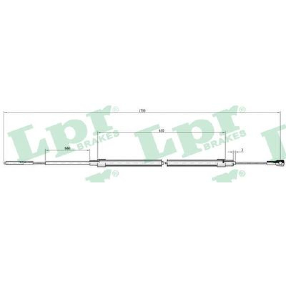 Трос ручного гальма LPR c0073b