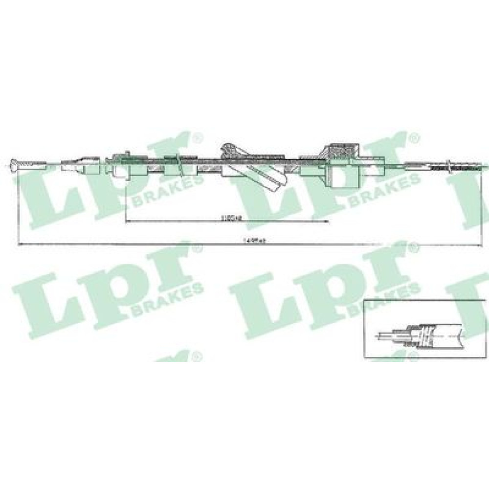 Трос сцепления LPR c0103c