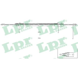 Трос ручного гальма LPR c0212b